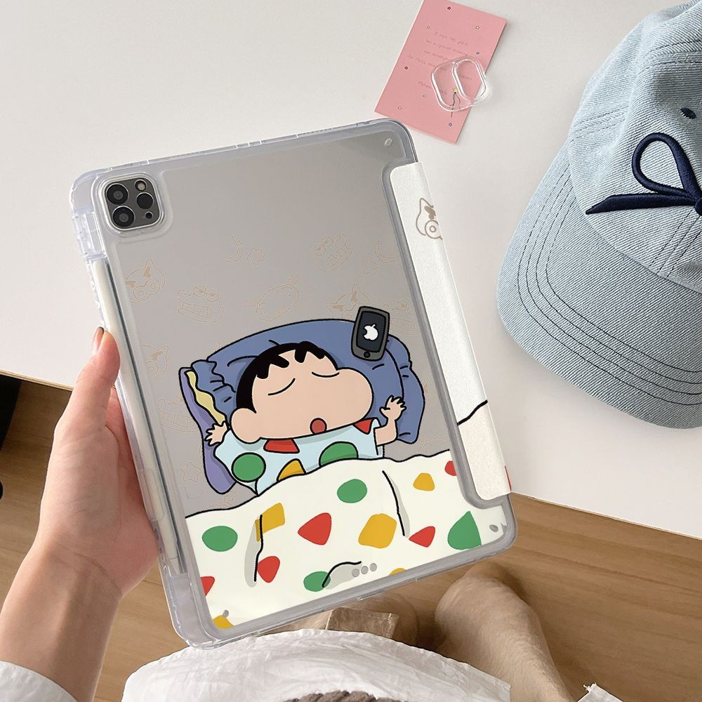 Bảo vệ cho vỏ ipad Gen5 / 6 thế hệ thứ 10 Mini 7 air13 pro 12.9 Gen7 Gen8 Gen9 2025 A16 gen11th Air5 M2 M3 Air6 Air7 air 11 inch 2024 pro11 Phim hoạt hình Vỏ máy tính bảng dễ thương