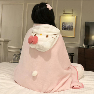 Chăn Quấn Có Mũ Trùm Đầu, kích thước 70x140cm, Phù hợp cho học sinh và dân văn phòng