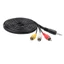 Cáp chuyển đổi Video âm thanh GODD 3 5mm Nam sang 3RCA Đầu nối phích cắm cho loa
