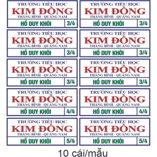 Phù hiệu học sinh logo tròn, bảng tên học sinh ủi cánh tay, trường PTTH, THCS thiết kế theo yêu cầu