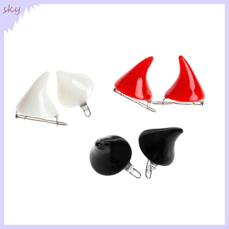 Kẹp Tóc Halloween Thiết Kế Sang Trọng Với Motif Sừng Quỷ Devil