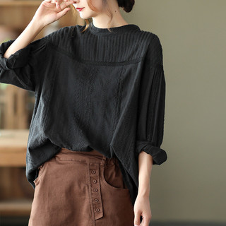 Hàng có sẵn - Áo sơ mi nữ cotton 100%, ren ngọt ngào và xếp ly Nhật Bản