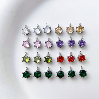 Trang sức handmade vàng mạ zircon trắng - mặt dây chuyền, vòng tay, bông tai