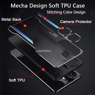 Ốp Điện Thoại Giáp Cho Vivo iQOO Neo 9 Pro Neo9 Pro Neo9Pro iQOONeo9 5G 2024 Ốp Lưng Kim Loại Mờ Sang Trọng Viền Mềm Vỏ Chống Sốc Chống Rơi