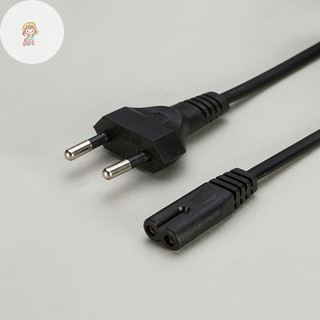 TWE Chất Lượng Cao 0.6m EU Dây Nối Dài Cáp Nguồn 8 Euro Cắm Cáp AC Cho Màn Hình Tivi Nguồn Điện VN