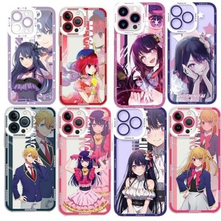 Ốp Lưng Cho Iphone 15 Pro Max 11 12 13 14 Pro Max Cover OSHI NO KO Arima Kana Hoshino Ai Akane Anime Silicone Trong Suốt Camera Bảo Vệ Trong Suốt Vuông Mắt Thiên Thần Vỏ Điện Thoại