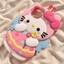 Ốp Lưng Iphone Silicon Mềm Iphone 14 Pro Max Dễ Thương Hello Kitty Flower Full Body Chống Sốc Bảo Vệ Cho IPhone 16 15 14 13 12 11 Pro Max XR