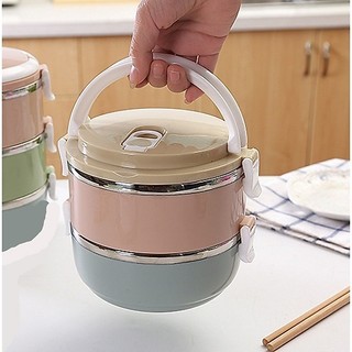 camen giữ nhiệt 2 ngăn lúa mạch- hộp đựng cơm