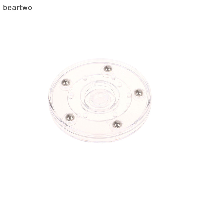 < Beartwo > Bàn xoay Acrylic trong suốt 360 xoay Giá đỡ màn hình Đế tròn Trang sức lười biếng Trang trí đĩa xoay Phần cứng nội thất Đẹp