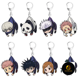 Jujutsu Kaisen Hoạt Hình Móc Khóa Anime Nhật Bản Móc Khóa Túi Acrylic Mặt Dây Chuyền Móc Chìa Khóa