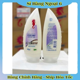 Sữa tắm cá ngựa hương nước hoa ALGEMARIN Exclusive Perfume Shower Gel chai nhọn/vuông 300/600ml của Đức