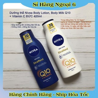 Dưỡng thể Nivea Q10 Vitamin C 400ML giúp sáng da, mềm mịn– Nội địa Đức Đủ Bill [Hot]