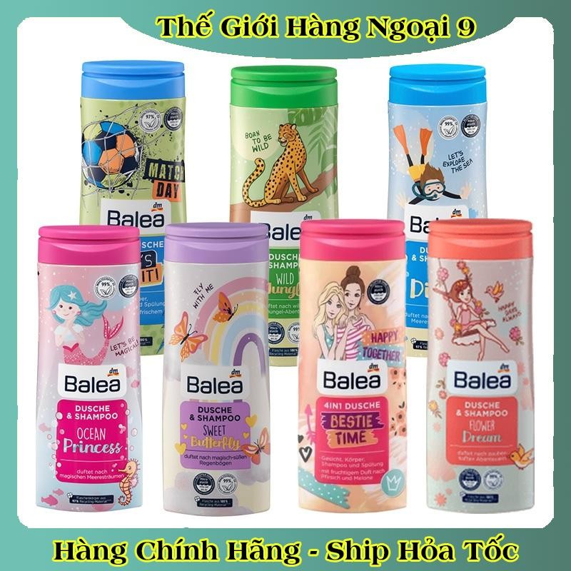 [auth] Sữa tắm gội Balea cho bé trai và bé gái 300ml- Nội địa Đức Đủ Bill [Hot]