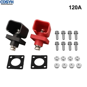 2 Chiếc Qua Tường Pin Lưu Trữ Năng Lượng Đồng Thiết Bị Đầu Cuối Dòng Điện Cao Kết Nối