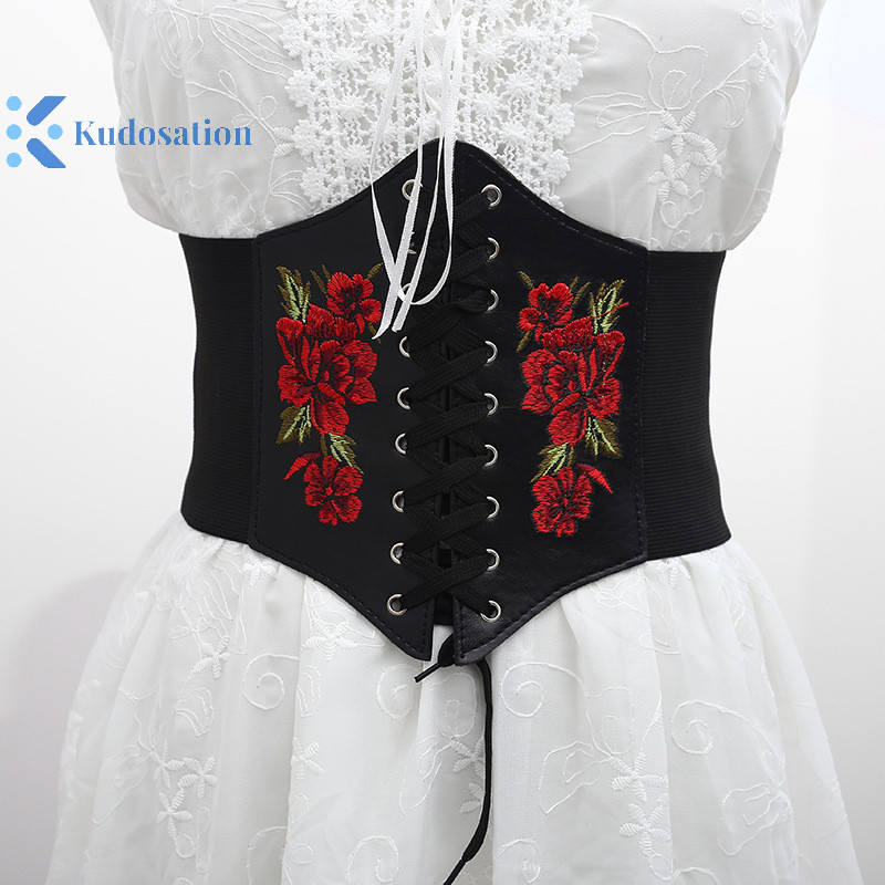 Kudosation Đen Body Shapewear Nữ Gothic Quần Áo Underbust Eo Cincher Huấn Luyện Da Pu Co Giãn Gợi Cảm Cô Dâu Áo Liền Quần Và Bustiers Đẹp