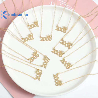 Kudosation Cá Tính Vương Miện Năm Sinh Vòng Cổ Ngày Đặc Biệt Năm Số Vòng Cổ Cho Nữ Năm 1980 Đến 2019 Sinh Cổ Trang Sức Thời Trang