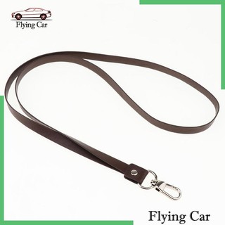 Dây Đeo Cổ Bằng Da PU Màu Đen Kèm Kẹp Kim Loại Cho Thẻ ID [Lzdjfmy2]