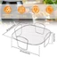 Giá nướng bánh nồi chiên không khí DARON, Lưới thép không gỉ Lưới nướng chống gỉ Tự nướng, Máy rửa chén An toàn Máy khử nước cấp thực phẩm chịu nhiệt Giỏ hấp