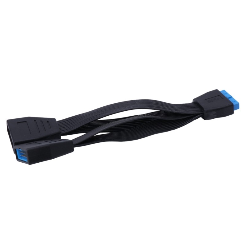 BTM USB 3 0 19-Pin Header 1 đến 2 Bộ Chia Bo Mạch Chủ Cáp Hơn Độn Rộng 15CM