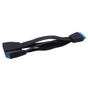 BTM USB 3 0 19-Pin Header 1 đến 2 Bộ Chia Bo Mạch Chủ Cáp Hơn Độn Rộng 15CM