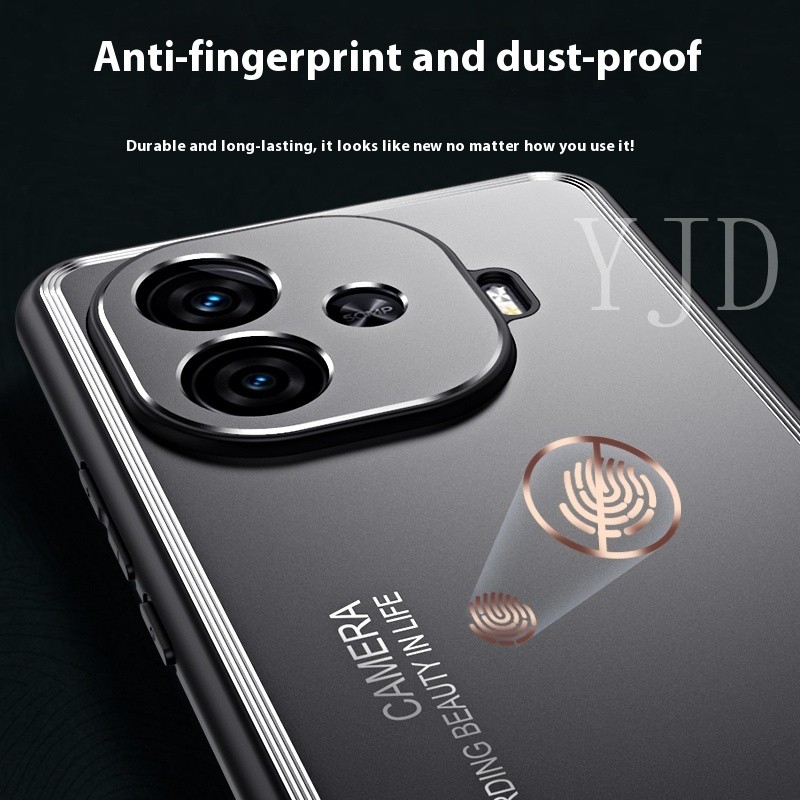 Ốp YJD Cho Vivo Z9 Turbo Z9X Mặt Sau Kim Loại TPU Vỏ Điện Thoại Chống Sốc