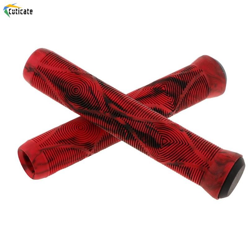 [Cuticate]1 Cặp Vỏ Bọc Tay Lái Xe Đạp MTB BMX Chống Trượt Màu Đen / Xanh Dương