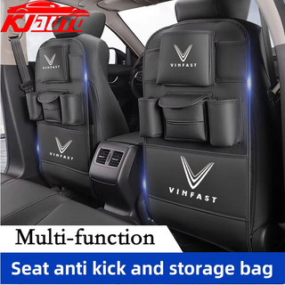 Vinfast Ghế Sau Túi Bảo Quản Xe Ô Tô Thảm Chống Đá Dung Tích Lớn Ghế Sau Xe Sắp Xếp Hộp Đựng Khăn Giấy Tự Động Cho Vinfast Lux A Fadil President SA VF E34 Phụ Kiện