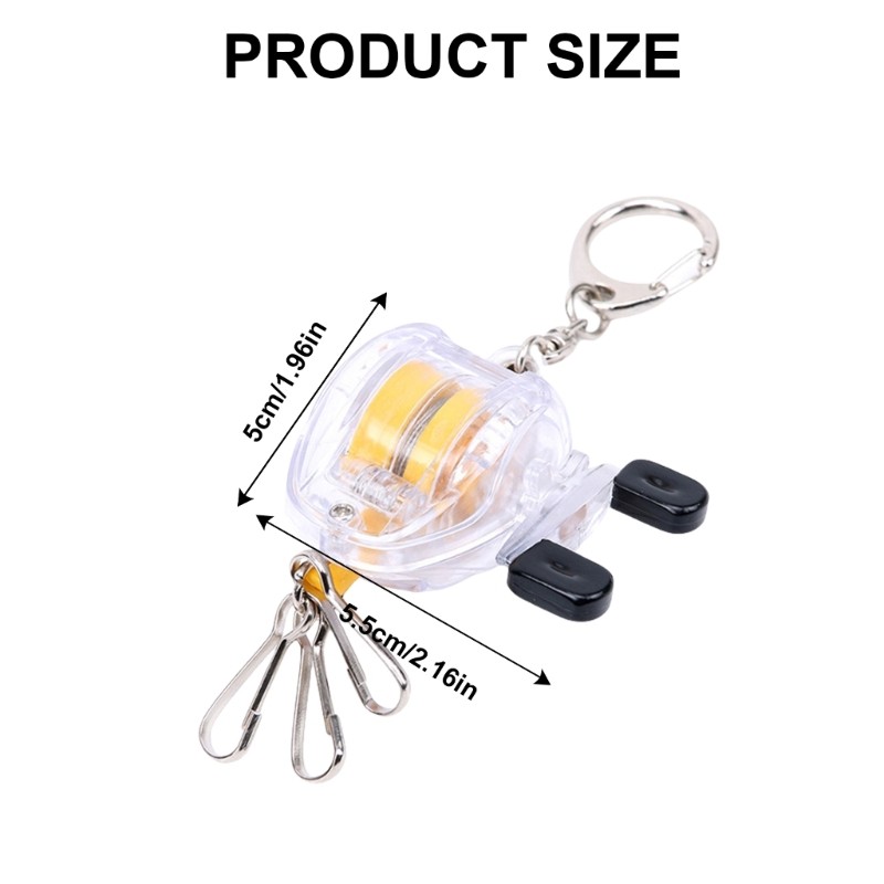 Móc khóa Mon Fishing Reel có dây co giãn, phù hợp cho kính thiên văn và nhiều mục đích khác