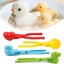 Máy làm khuôn gạo hình con vịt dễ thương Kẹp trẻ em Khuôn cơm vịt nhựa ngoài trời DIY Máy làm quả cầu tuyết Khuôn Sushi có tay cầm [BK]
