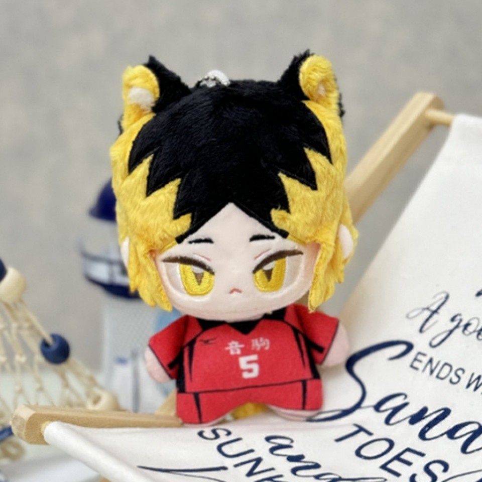 [Haikyuu!!]Quạt Hàng Hóa Sang Trọng Đồ Chơi Búp Bê Cotton Móc Khóa Mặt Dây Chuyền Búp Bê Sang Trọng Shoyo Hinata, Tobio Kageyama, Kei Tsukishima Quạt Quà Tặng Ba Lô Mặt Dây Chuyền Sinh Nhật Quà Tặng Giáng Sinh