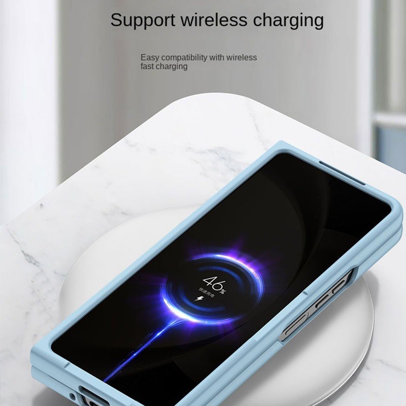 Vỏ cứng PC mờ siêu mỏng cho Samsung Galaxy Z Fold 7/6/5/4/3/Fold 3, thân thiện, khe cắm bút S, chống sốc