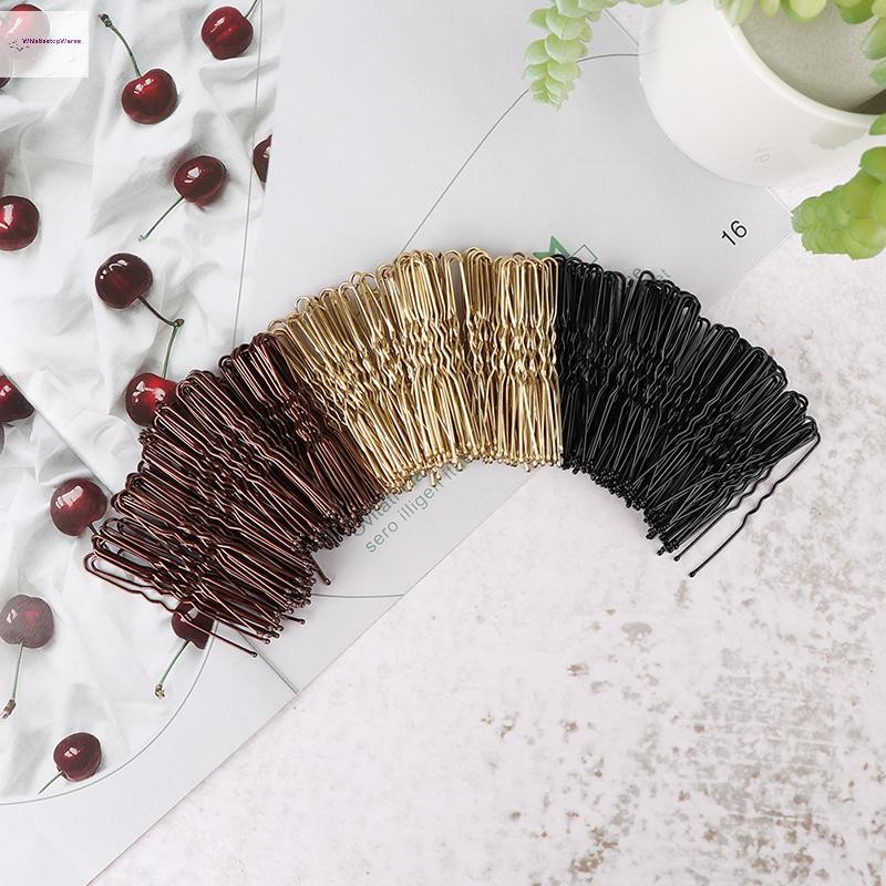 Cod 50 Cái / bộ Tóc Sóng Hình Chữ U Bobby Pin Barrette Salon Kẹp Tóc Mới