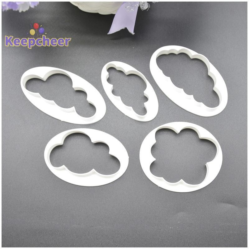 [Keepcheer] 5 Cái / bộ Khuôn cắt bánh quy hình đám mây được làm theo yêu cầu Khuôn bánh quy Fondant in 3D [Mới]