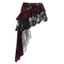 Pealike Nữ Gothic Eo Tầng Xếp Ly Một Dòng Váy Mini Thẩm Mỹ Plaids In Váy Bất Đối Xứng Có Khoen Bel