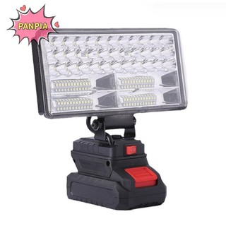 Pnpia Cho 18V Li-ion LED Đèn Làm Việc 3 / 4 Inch Đèn Pin Di Động Khẩn Cấp Lũ Cắm Trại Ánh Sáng Boutique