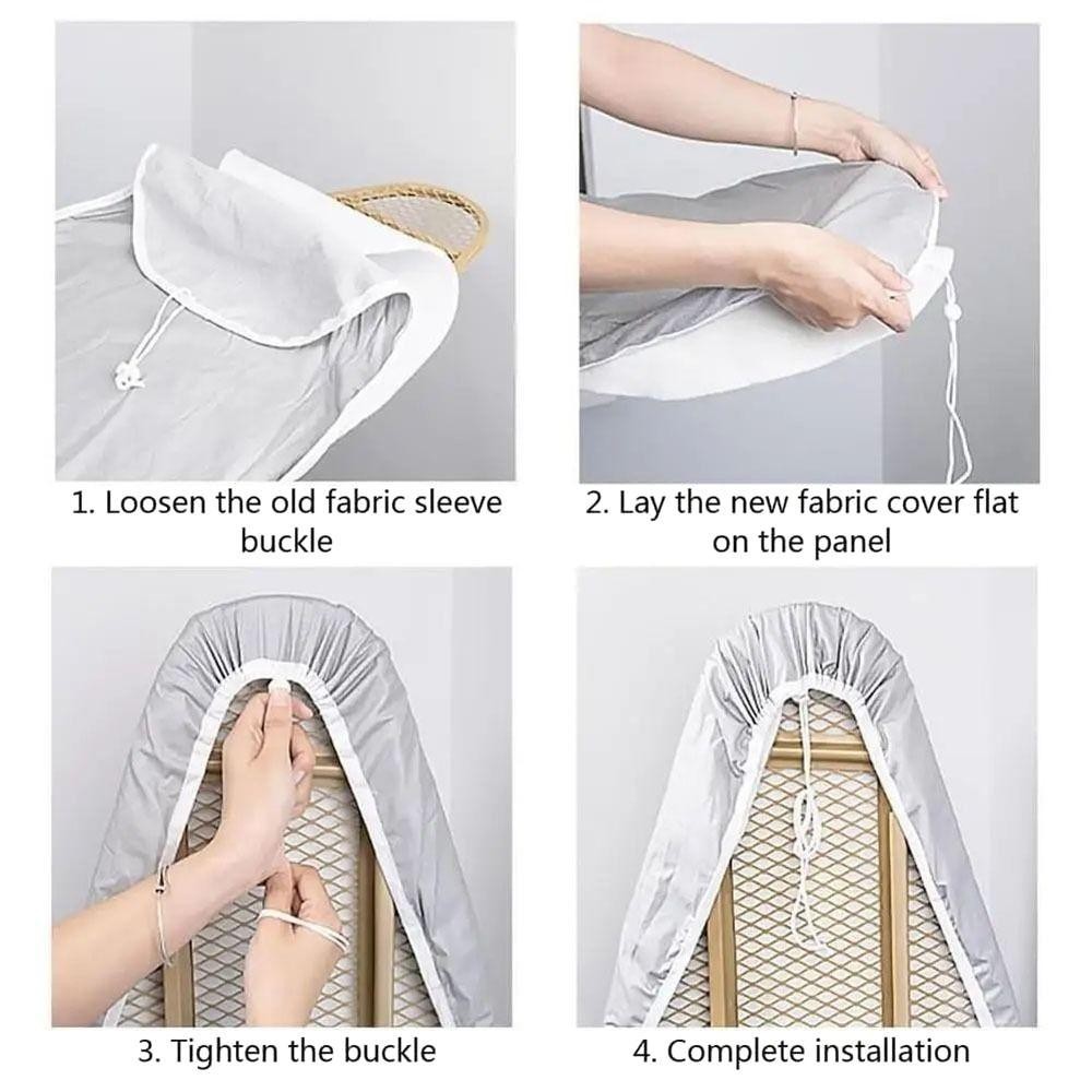 DAYBREAK 1 Cái Tấm Ủi, Tấm chắn nhiệt sắt đa năng chống bẩn, Tấm đệm Cotton dày bền có viền đàn hồi Vỏ bọc vải cho bàn ủi