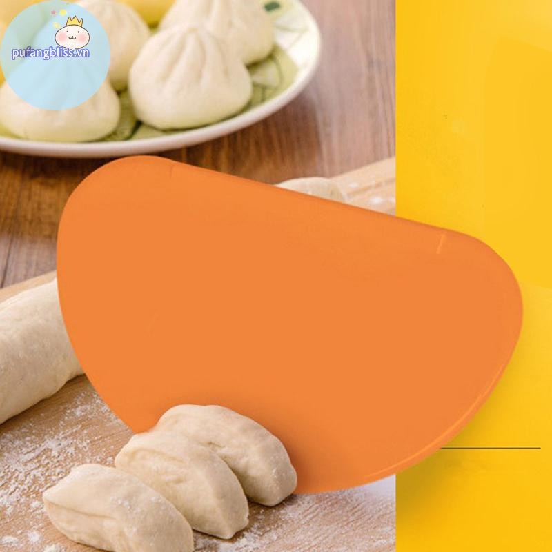 Pufangbliss 1 Cái Dụng Cụ Cạo Nhà Bếp Thìa Linh Hoạt Cạnh Phẳng Trộn Bột Cắt Cho Pizza Bánh Ngọt Trang Trí Bánh Đóng Băng Bánh Mì Nướng Fondant VN