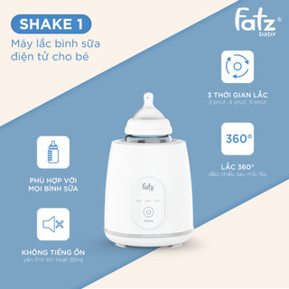 Máy lắc bình sữa điện tử thuận tiện Fatzbaby Fatz Shake 1 - FB3910HB, Shake 2 - FB3911HB