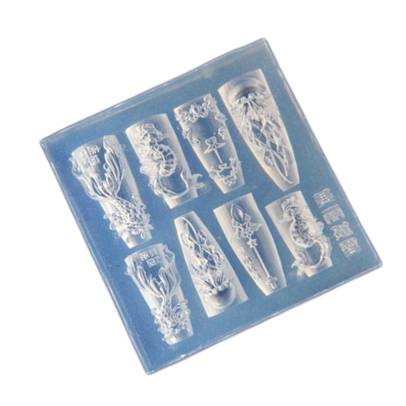 ⚝⚝Richh Sea Lifes Nail Stamping Set Khuôn Silicon Móng Tay Nghệ Thuật Thiết Kế Khuôn Thích Hợp Cho Sáng Tạo Làm Móng Tay Với Cá Voi Và