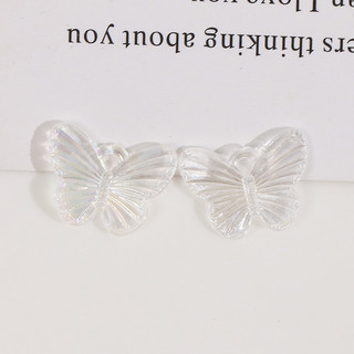 Symphony AB Gradient Acrylic bán trong suốt với dây treo hình bướm nhỏ Bông tai Trang sức mặt dây chuyền DIY phụ kiện thủ công bán buôn
