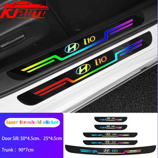 Mới Hyundai I10 Laser Xe Ngưỡng Miếng Dán Bảo Vệ Nhiều Màu Sắc Phản Quang Cửa Ô Tô Chống Trầy Xước Miếng Dán Cho I10 PA IA BA AC3 AI3 2019-UP N Line