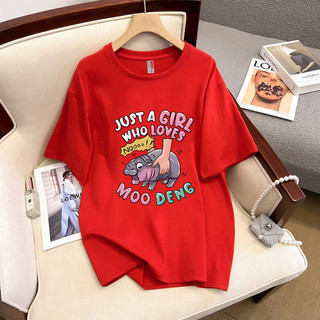HIIXIIVI Mới 100% Cotton Tee Áo Thun Tay Ngắn Oversize Người Phụ Nữ Baggy Rời Áo Nữ Baggy Rời Top Nữ Độc Đáo Ootd 2025 Lives