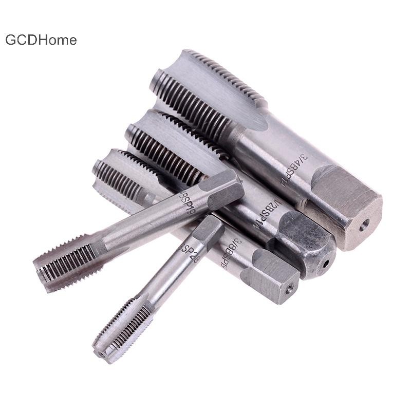 Gcdhome G1 / 8 1 / 4 3 / 8 1 / 2 3 / 4 HSS Ống côn Tap BSP Kim loại Vít Thread Cutg Tool HOT