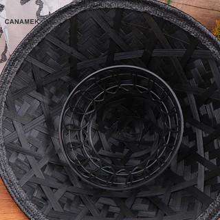 Canamek Mũ Samurai Ống Hút Trung Quốc Cosplay Nhật Bản Châu Á Gạo Tre Nón Nón Nông Dân Đảng Nón Trang Trí Bao CSF