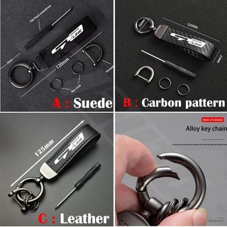 Gt Dòng Xe Da Lộn Da Móc Khóa Mặt Dây Chuyền Móc Chìa Khóa Carbon Patter Chìa Khóa Xe Nhăn Móc Khóa Cho KIA Seltos Sonet Carens Forte Cerato Soluto Sportage Picanto RIO Carnival
