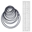 Đai truyền động YOI Cassette Thay thế cao su 20-100mm Kích thước gấp 1 5mm cho máy ghi âm cổ điển và bàn xoay