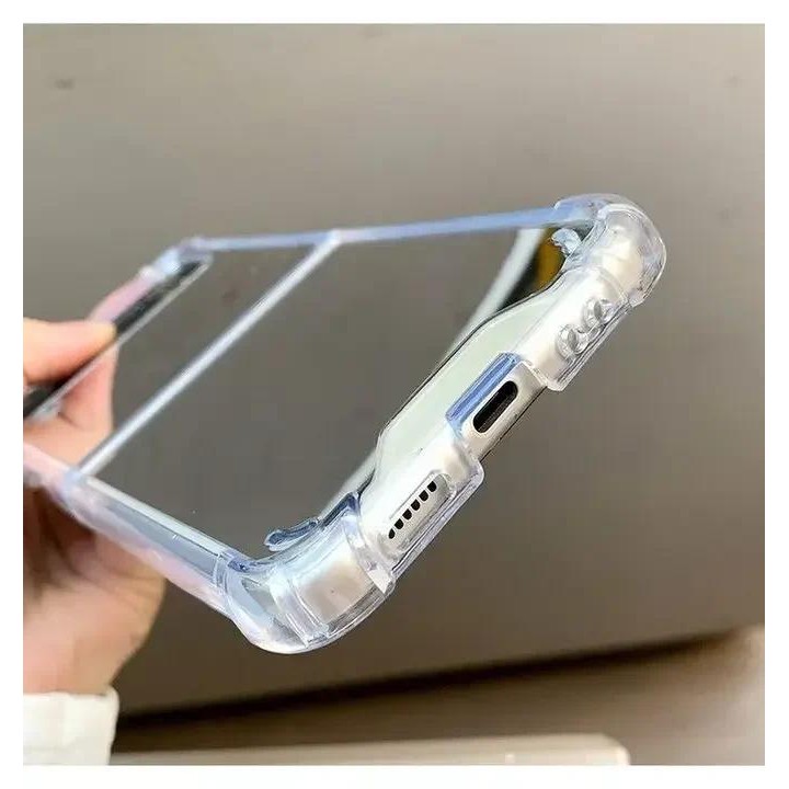 Ốp Điện Thoại Gương Trang Điểm Cho Samsung Galaxy Z Flip 3 4 5 6 7 Flip7 Flip6 5G Vỏ Cứng Mỏng Bảo Vệ Sang Trọng