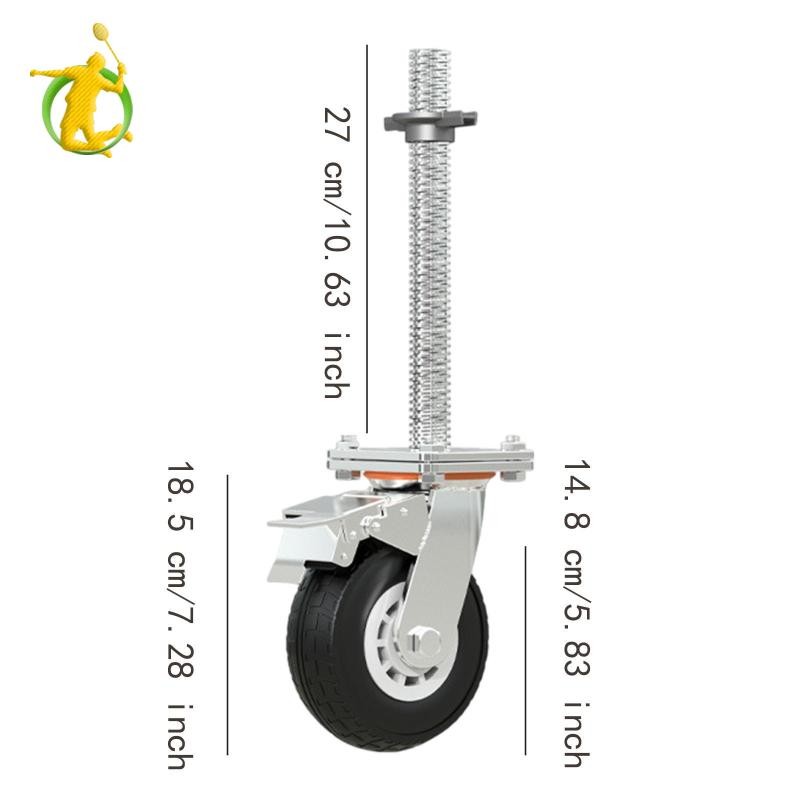 Bánh xe giàn giáo Thiết thực Bánh xe 6 inch linh hoạt cho kệ bàn làm việc