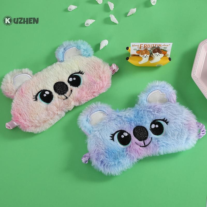 KUZHEN Mặt nạ ngủ trẻ em Koala dễ thương Phim hoạt hình 3D Bịt mắt Anime sang trọng Mặt nạ mắt khi ngủ Du lịch Eye Band Shade Rest Eyepatch HOT