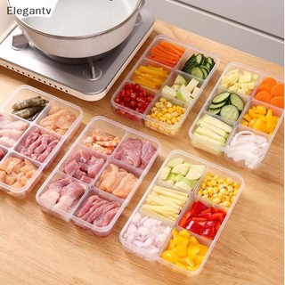 EGN Trong Suốt 6 Lưới Hộp Bảo Quản Tủ Lạnh Dung Tích Lớn Hộp Bảo Quản Thịt Thực Phẩm Dụng Cụ Nhà Bếp N